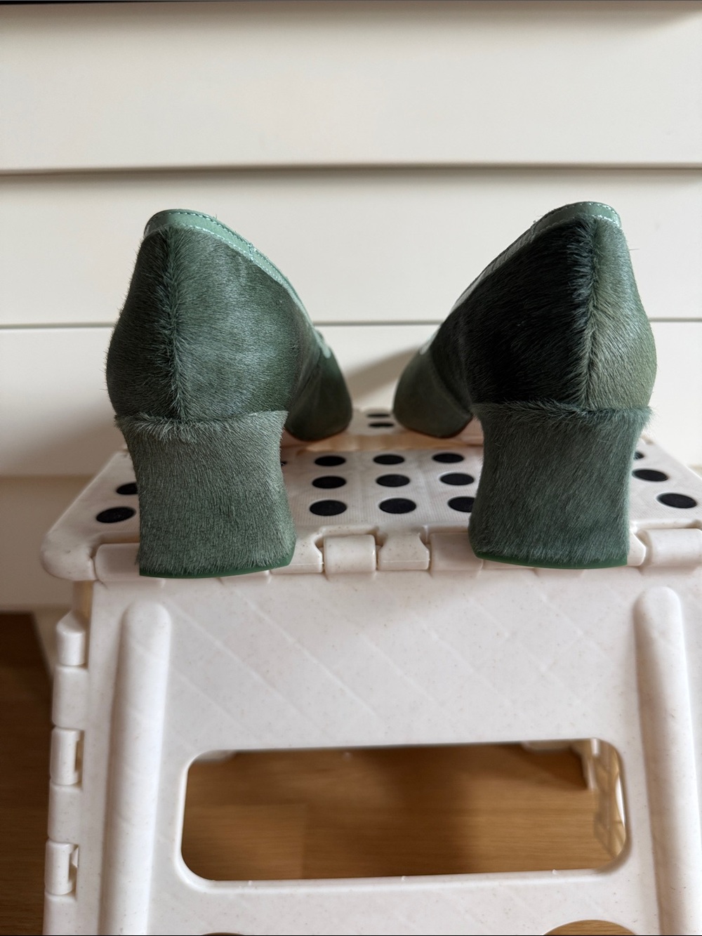 Miista Aquamarine Ponyhair Leather Puqhy Courts - Picture 7 of 15